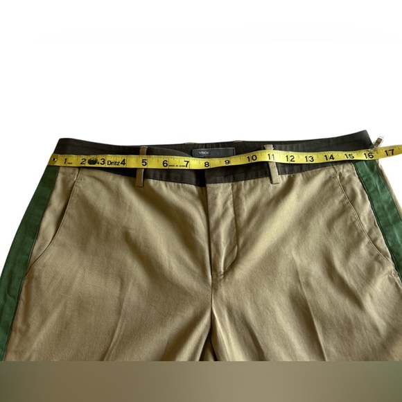 Vince Tan and Green Straight Leg Pants - Picture 6 of 7